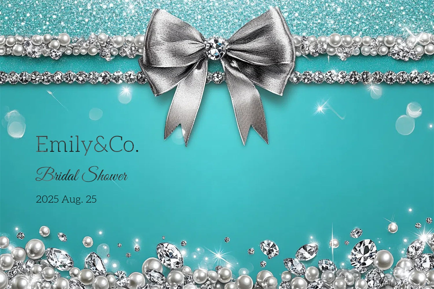 Bridal Shower Backdrop Luxury Jewelry Glam Custom Backdrop UK CSH3-281