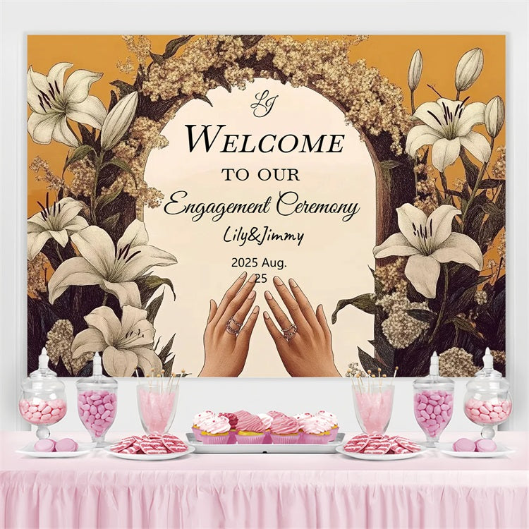 Macrame Wedding Backdrop White Lily Arch Customized Backdrop UK CSH3-287