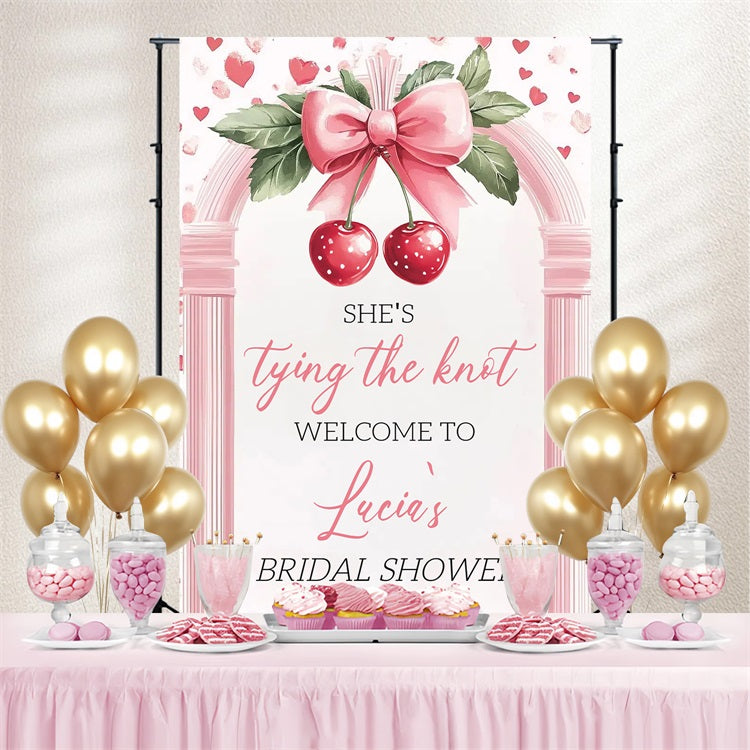 Bridal Shower Backdrop Ideas Cherry Arch Custom Backdrop UK CSH3-289