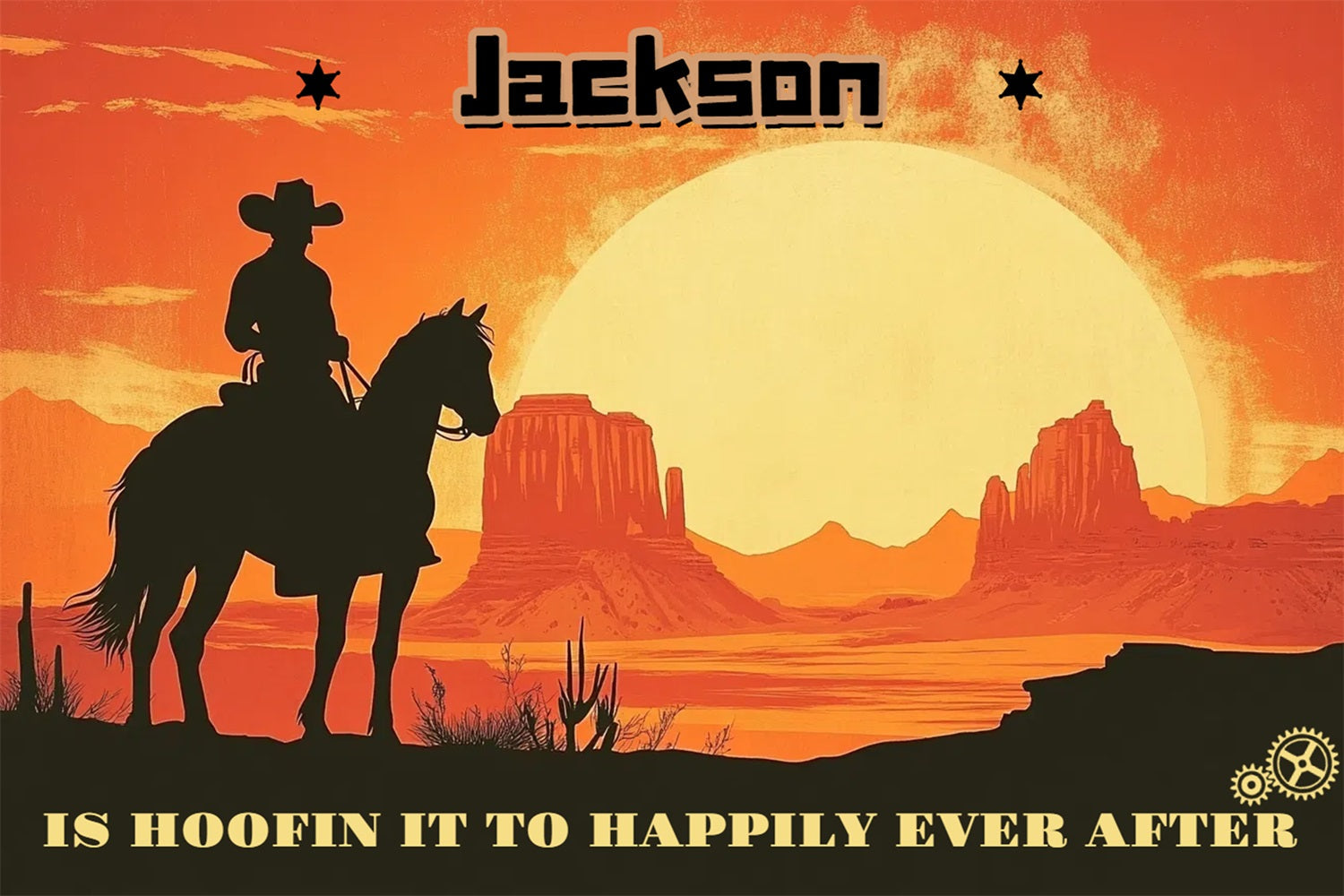 Wedding Backdrop Ideas Wild West Ride Personalized Backdrop UK CSH3-299