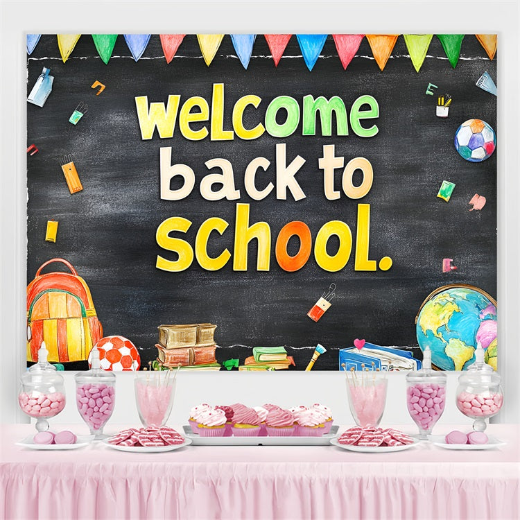 Back To School Backdrop Ideas Classroom Blackboard Theme Backdrop UK CSH3-47