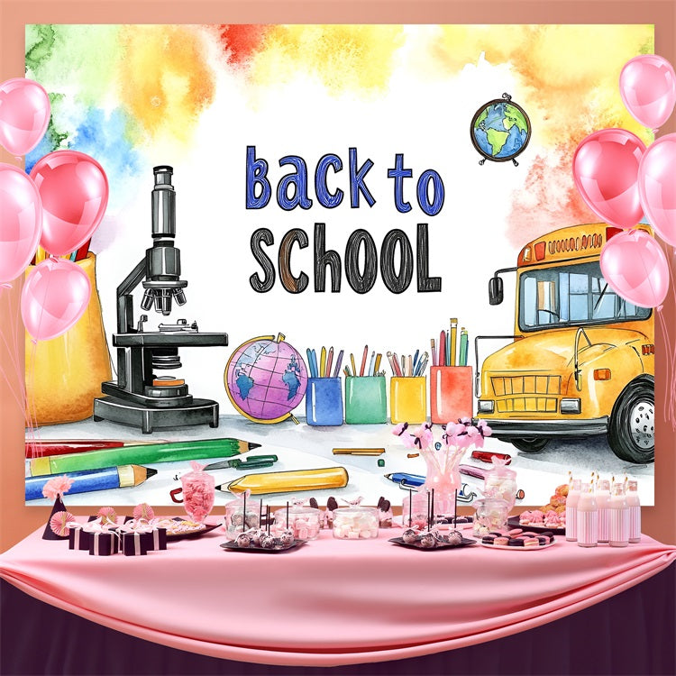 Back To School Backdrop Ideas Science Learning Supplies Backdrop UK CSH3-51