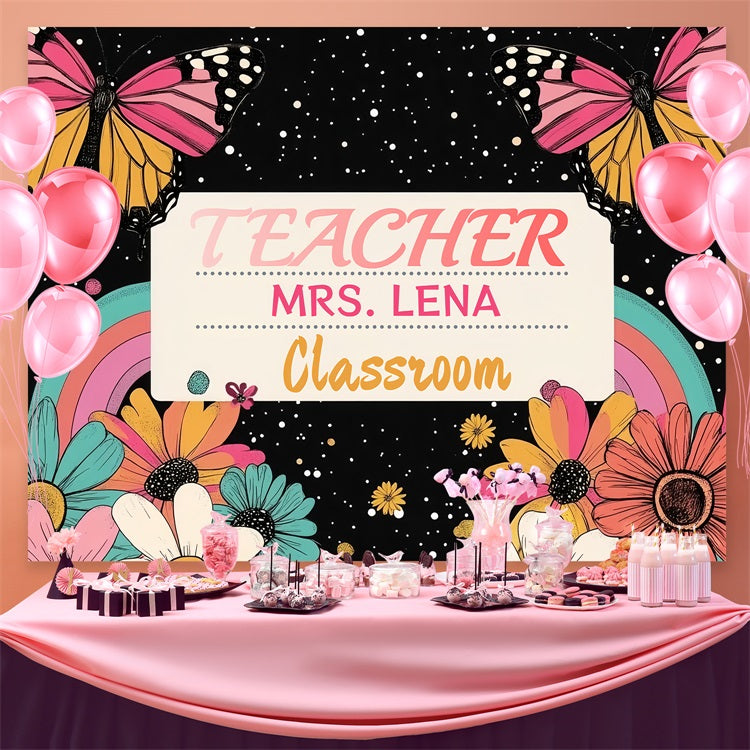 Backdrop Back To School Starry Skies Fantasy Floral Custom Backdrop UK CSH3-88