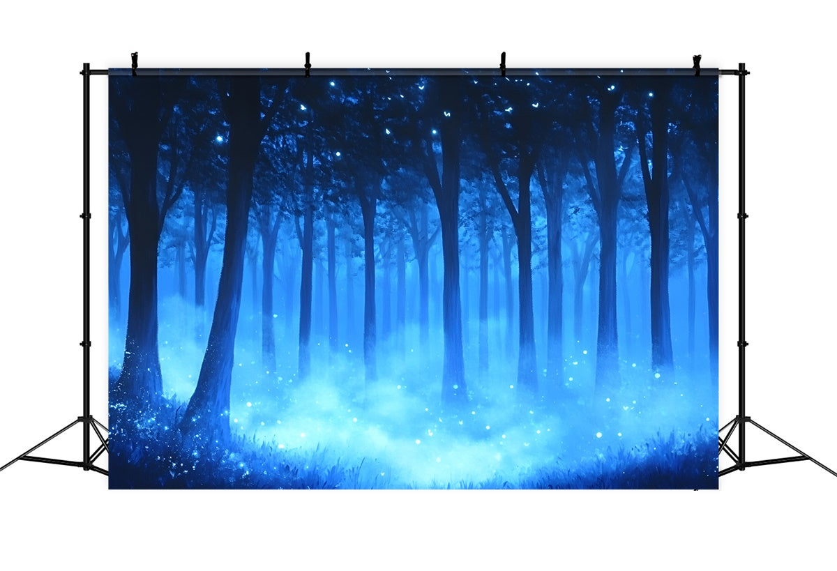 Photography Backdrops Forest Misty Blue Forest Backdrop UK CSH4-101
