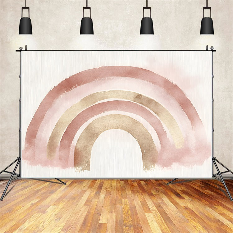 Boho Arch Backdrop Pastel Rainbow Arch Backdrop UK CSH4-126