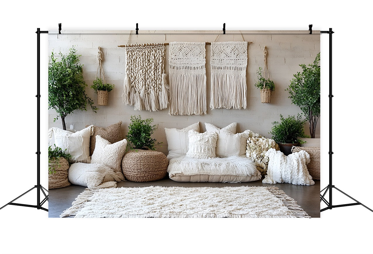 Boho Photography Backdrop Wall Hanging Macrame Backdrop UK CSH4-131