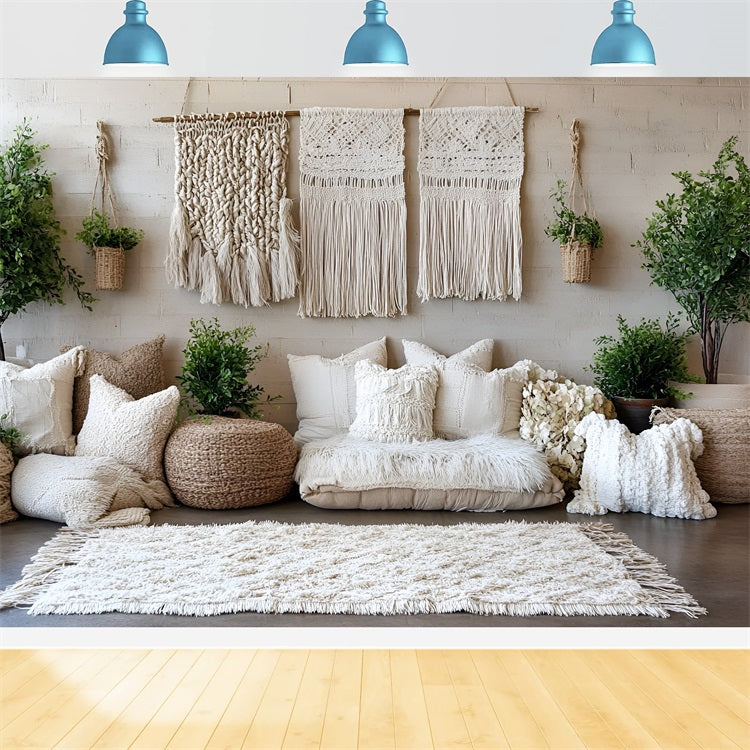 Boho Photography Backdrop Wall Hanging Macrame Backdrop UK CSH4-131
