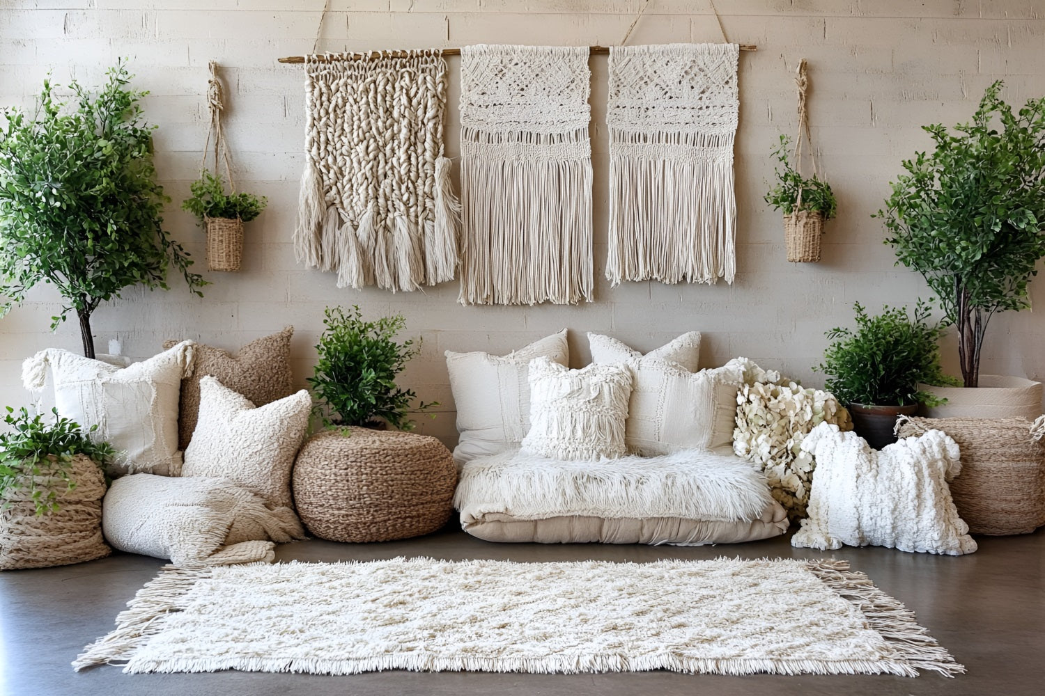 Boho Photography Backdrop Wall Hanging Macrame Backdrop UK CSH4-131