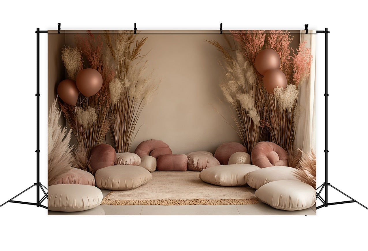 Bohemian Backdrop Balloon Pillow Corner Backdrop UK CSH4-140