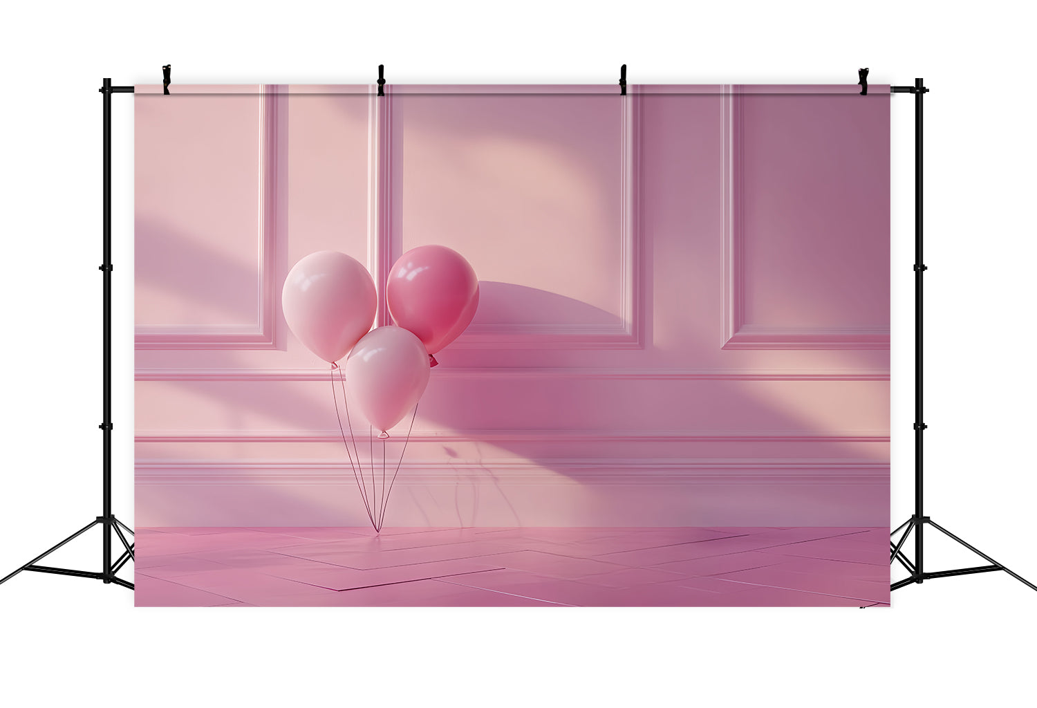 Pink Photo Backdrop Elegant Pink Wall Balloons Backdrop UK CSH4-178