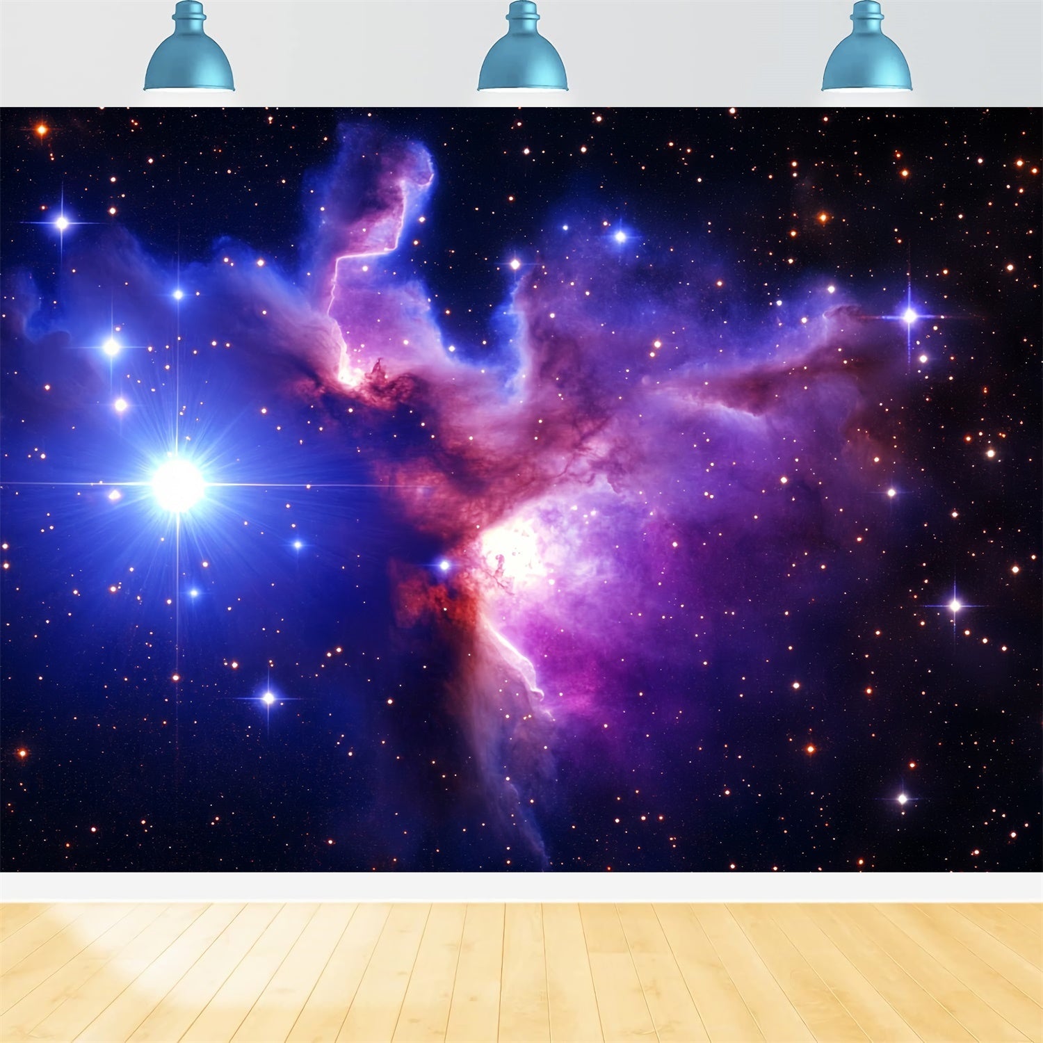 Portrait Backdrops Vibrant Starry Cosmos Dream Backdrop UK CSH4-180