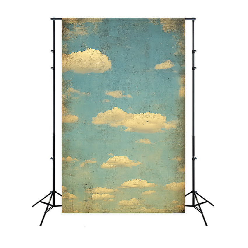 School Photo Backdrops Antique Sky Cloud Portrait Backdrop UK CSH4-183