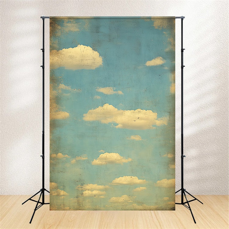 School Photo Backdrops Antique Sky Cloud Portrait Backdrop UK CSH4-183