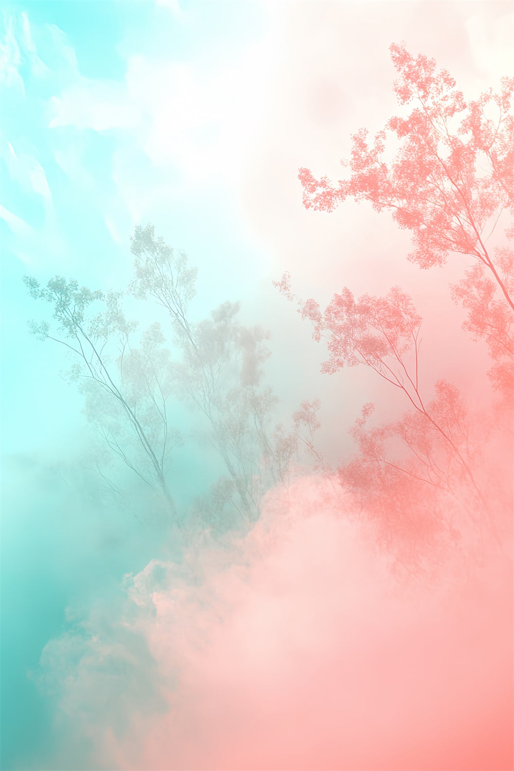 School Portrait Backdrops Gradient Woodland Mist Backdrop UK CSH4-186