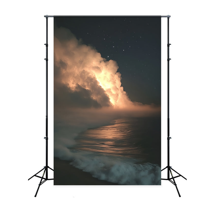 Portrait Photography Backdrops Dreamy Night Sky Sea Backdrop UK CSH4-191