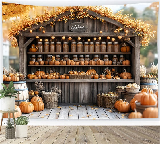 Barn Backdrops Autumn Harvest Stand Backdrop UK CSH4-230