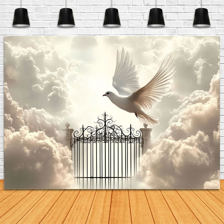 Cloud Photo Backdrop Heavenly Gates Dove Flight Backdrop UK CSH4-234