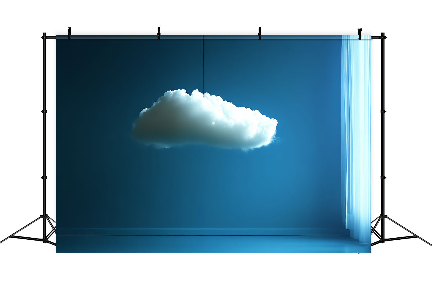 Cloud Photography Backdrop Floating Cloud Blue Room Backdrop UK CSH4-235