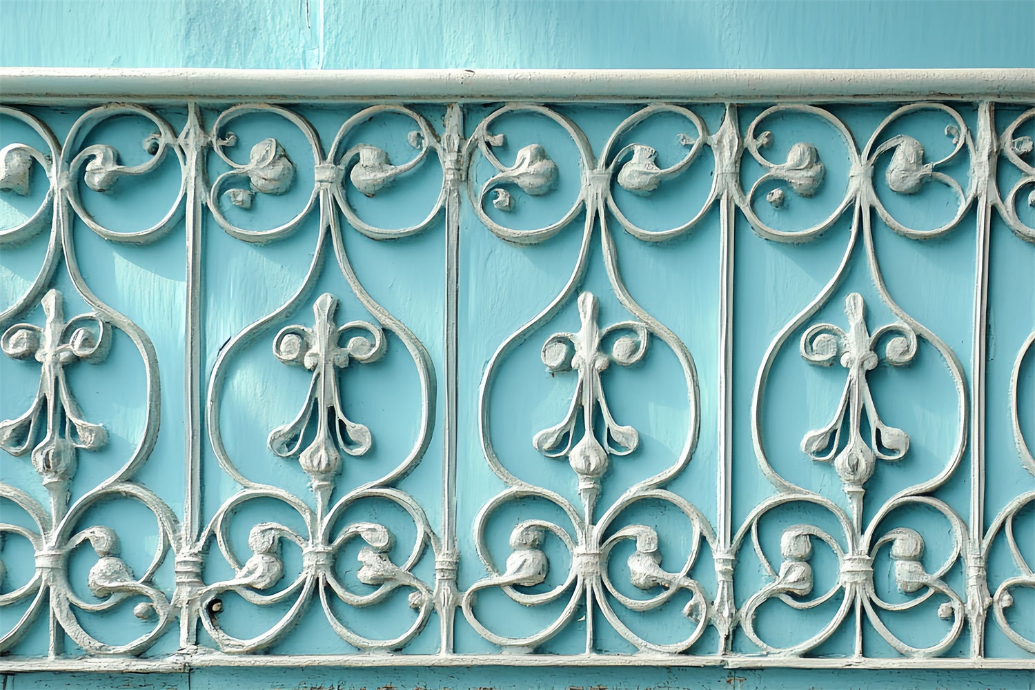 Vintage Wall Backdrop Iron Grille Fence Backdrop UK CSH4-278