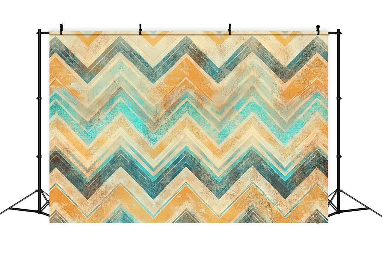 Vintage Backdrop For Photoshoot Abstract Chevron Pattern Backdrop UK CSH4-294