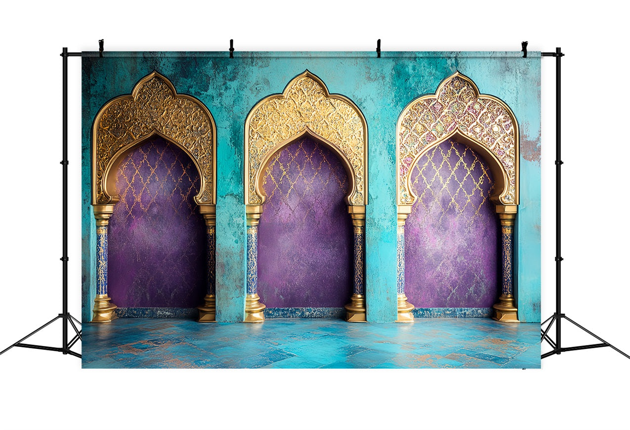 Vintage Photo Backdrops Persian Style Ornate Arches Backdrop UK CSH4-312