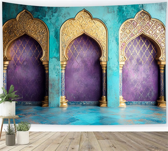 Vintage Photo Backdrops Persian Style Ornate Arches Backdrop UK CSH4-312