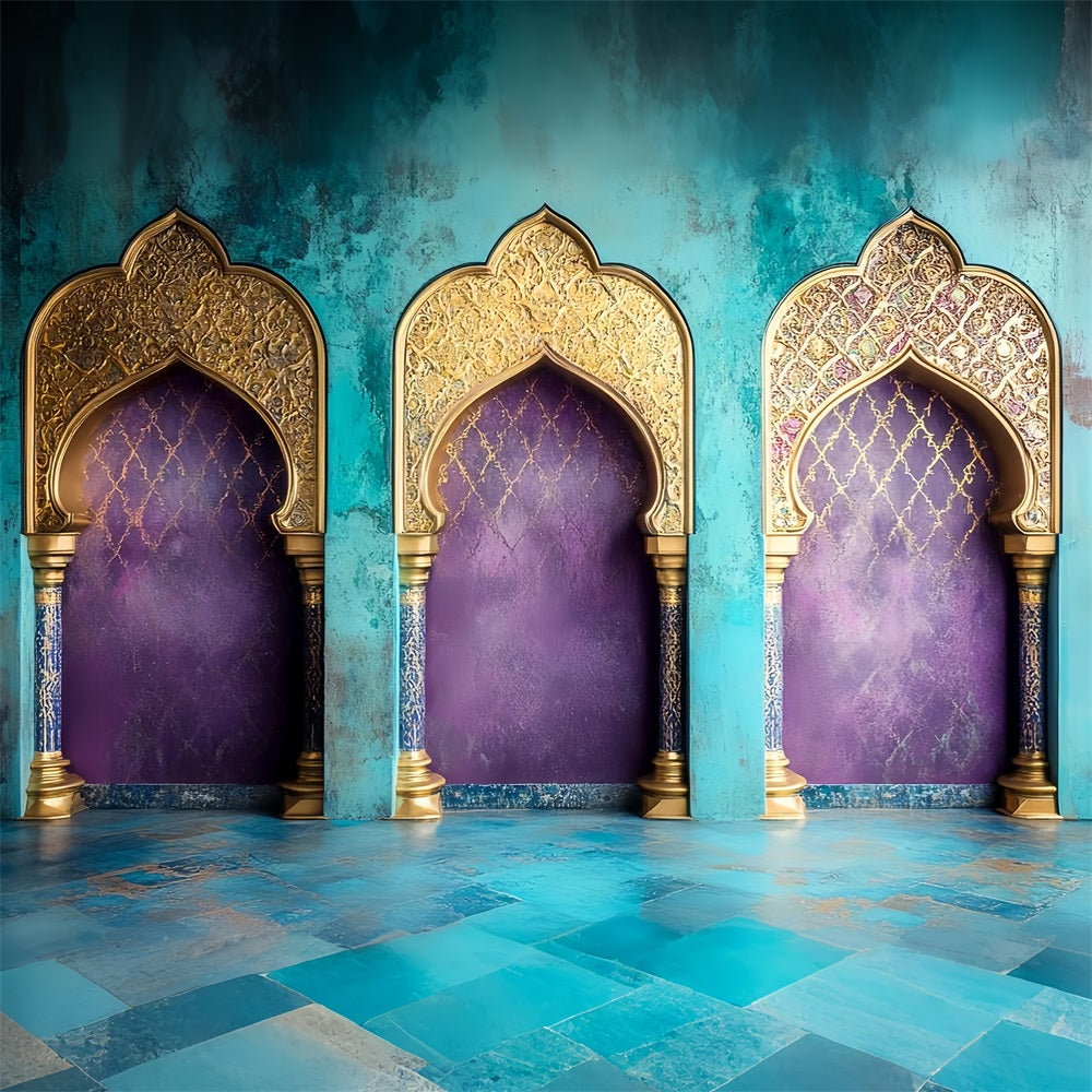 Vintage Photo Backdrops Persian Style Ornate Arches Backdrop UK CSH4-312