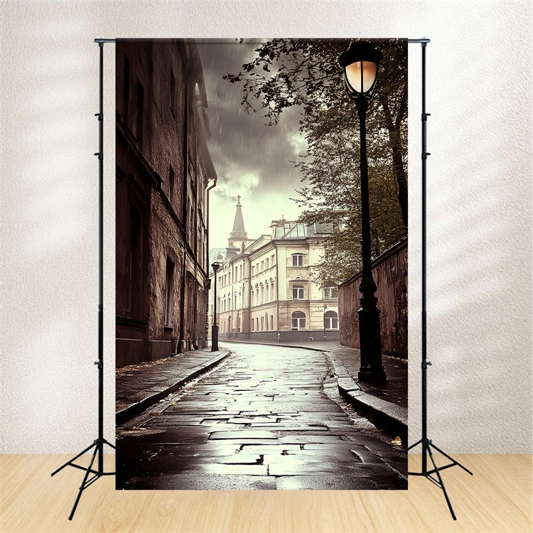 Backdrops Vintage Rainy Alley Vintage City Backdrop UK CSH4-321