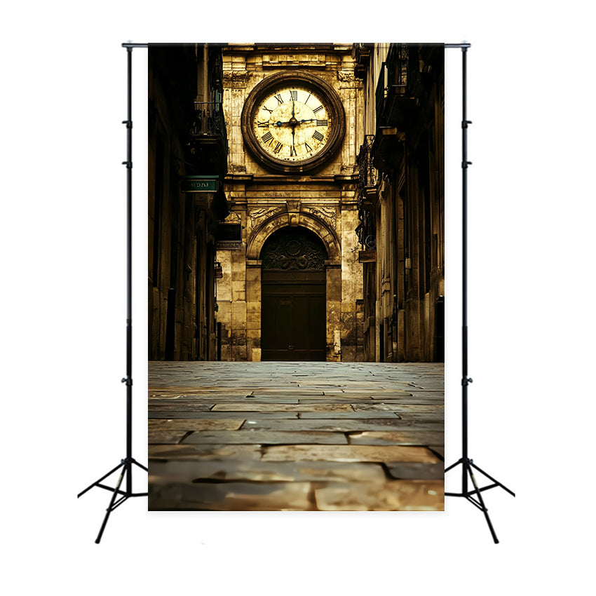 Victorian Photo Backdrop Clock Tower Vintage Backdrops UK CSH4-322