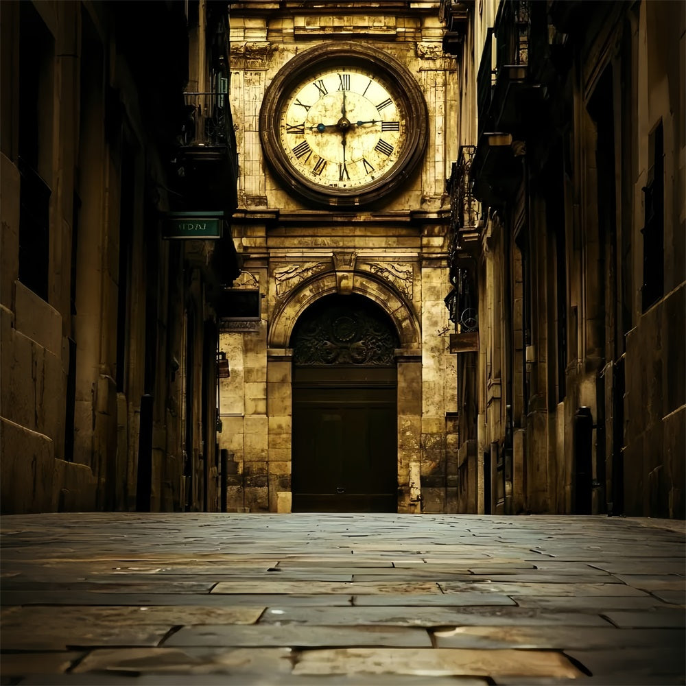 Victorian Photo Backdrop Clock Tower Vintage Backdrops UK CSH4-322