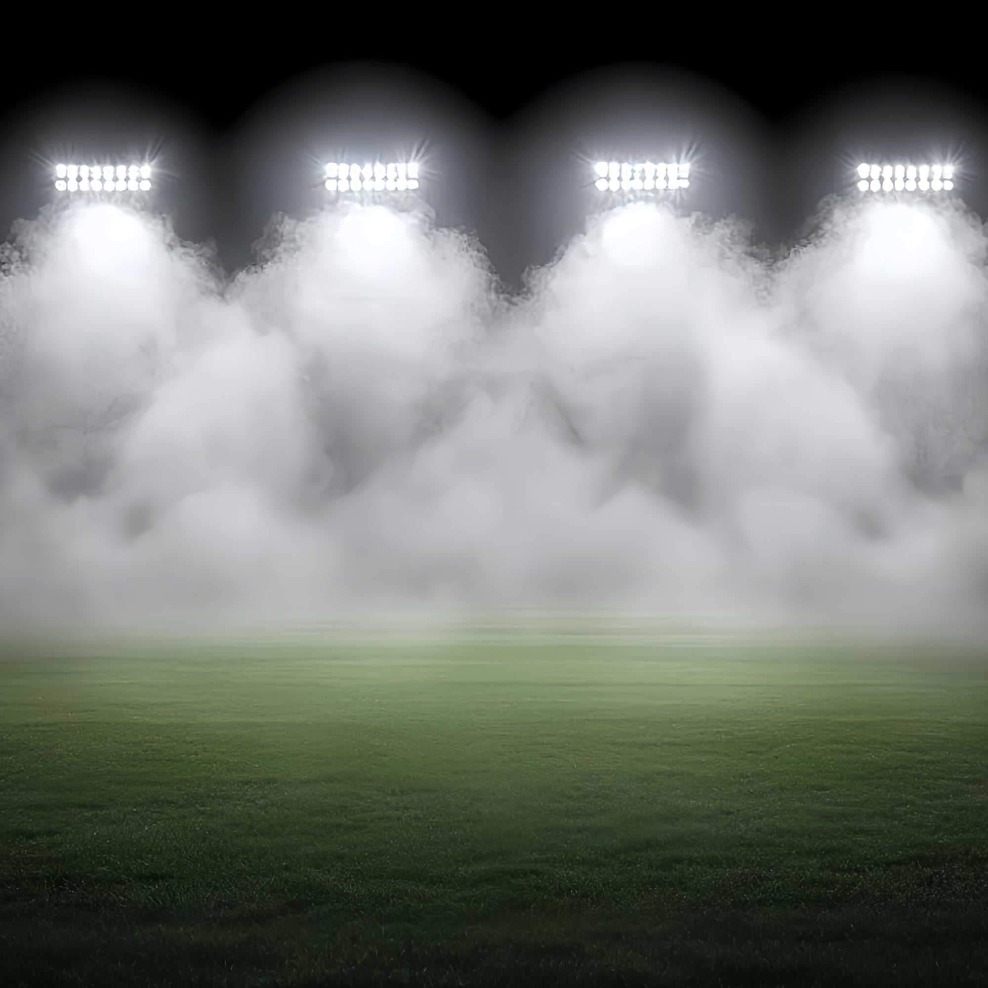 Football Field Backdrop Foggy Stadium Green Field Backdrop UK CSH4-363