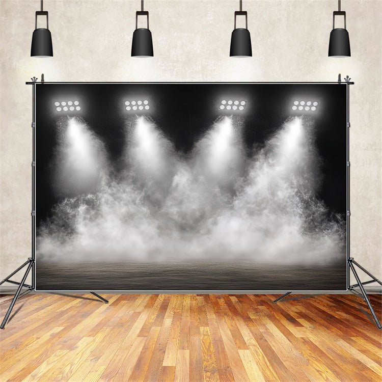 Sports Backdrop Ideas Indoor Arena Lights Smoke Backdrop UK CSH4-364