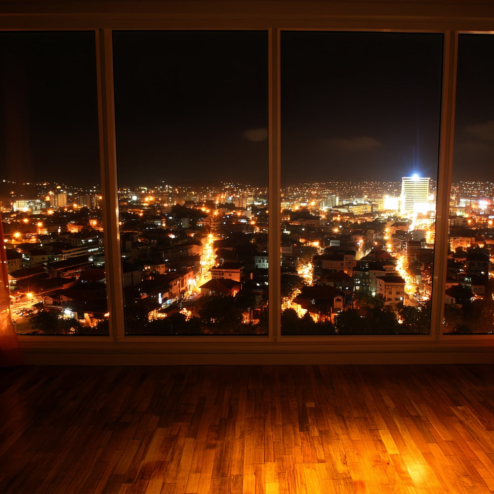 Vintage Photography Backdrops Midnight City View Backdrop UK CSH4-401