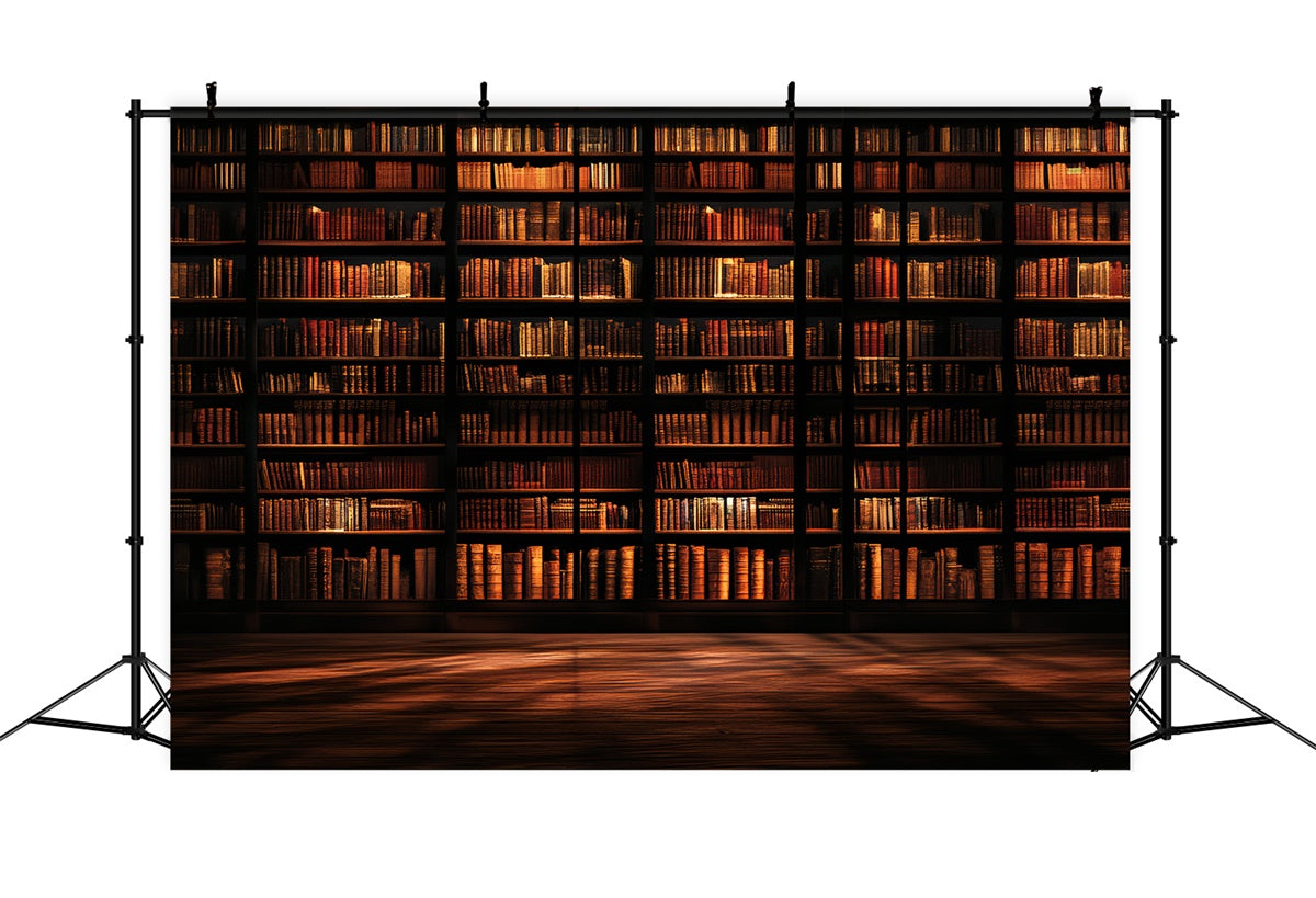 Old School Backdrops Library Antique Bookshelf Backdrop UK CSH4-413
