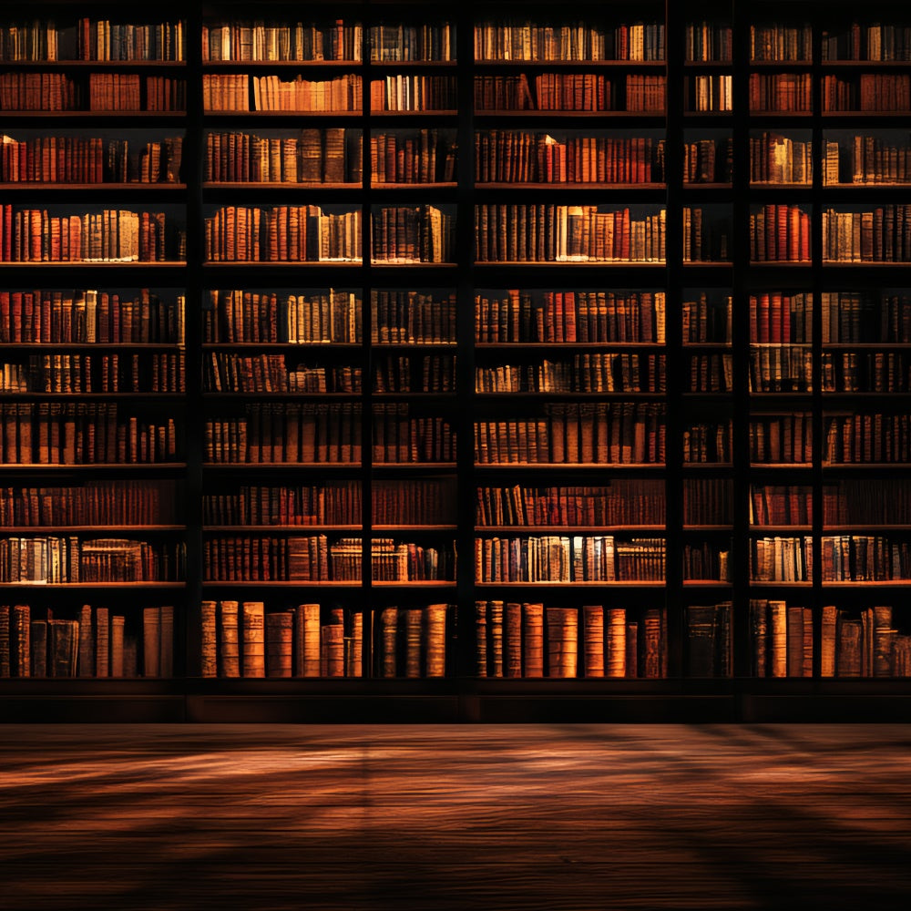 Old School Backdrops Library Antique Bookshelf Backdrop UK CSH4-413