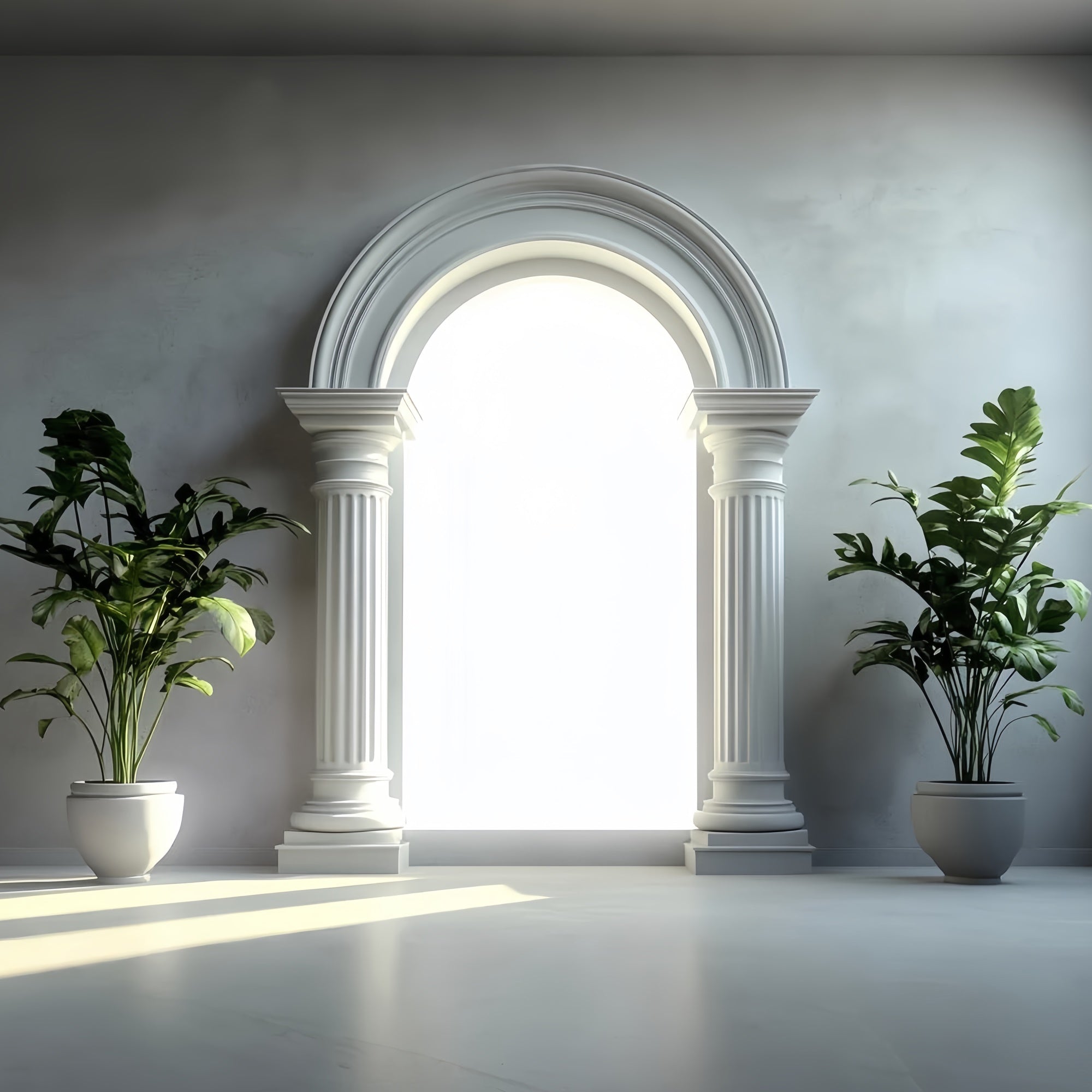 Vintage Backdrop For Photoshoot Minimalist Arch Plant Backdrop UK CSH4-416