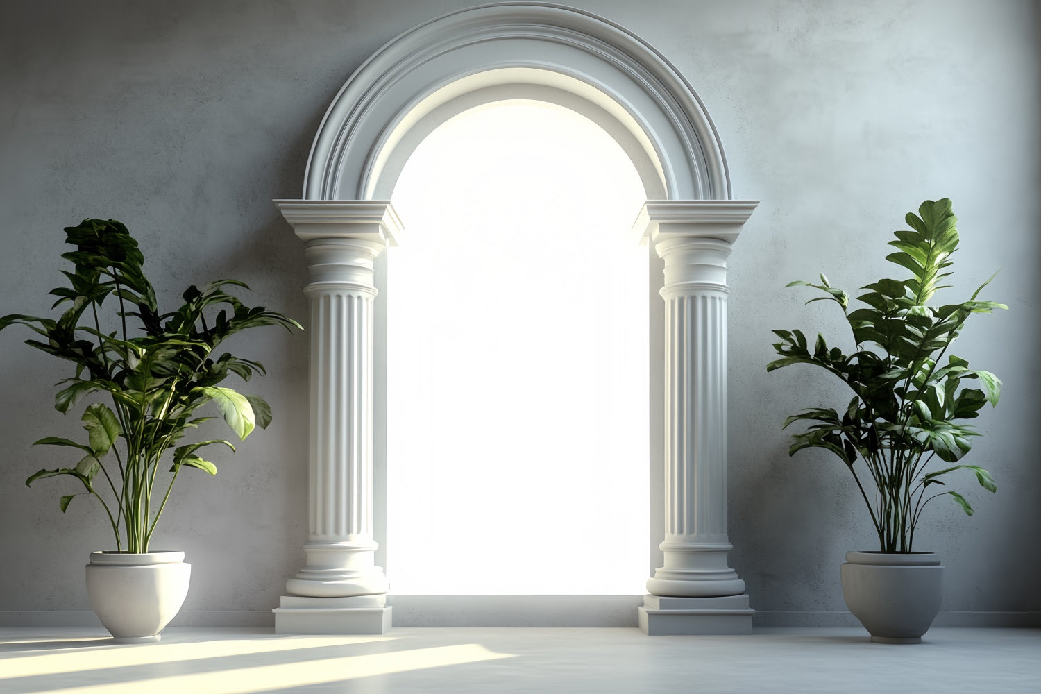 Vintage Backdrop For Photoshoot Minimalist Arch Plant Backdrop UK CSH4-416