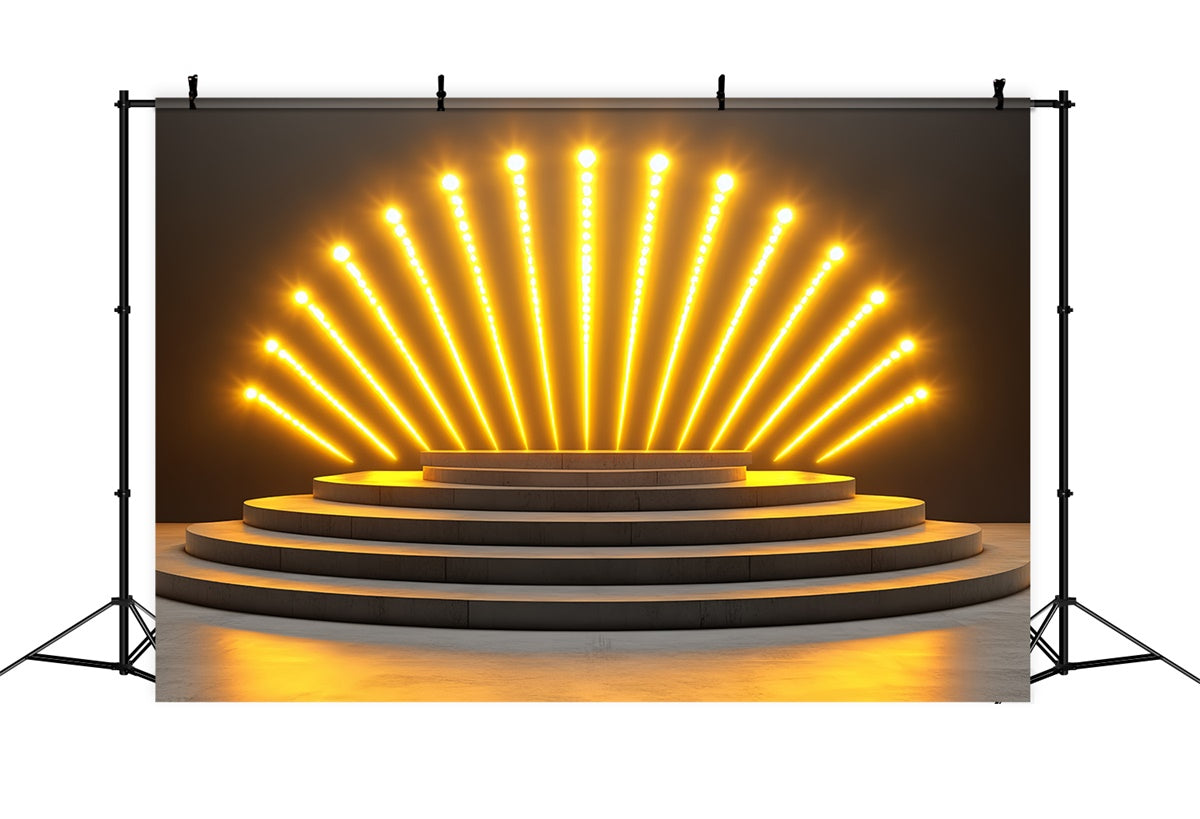 Stage Backdrops Golden Spotlight Stage Vintage Backdrop UK CSH5-159