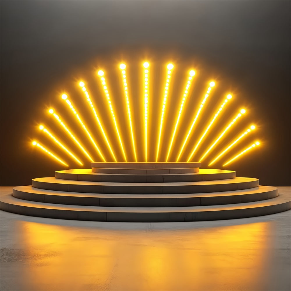 Stage Backdrops Golden Spotlight Stage Vintage Backdrop UK CSH5-159