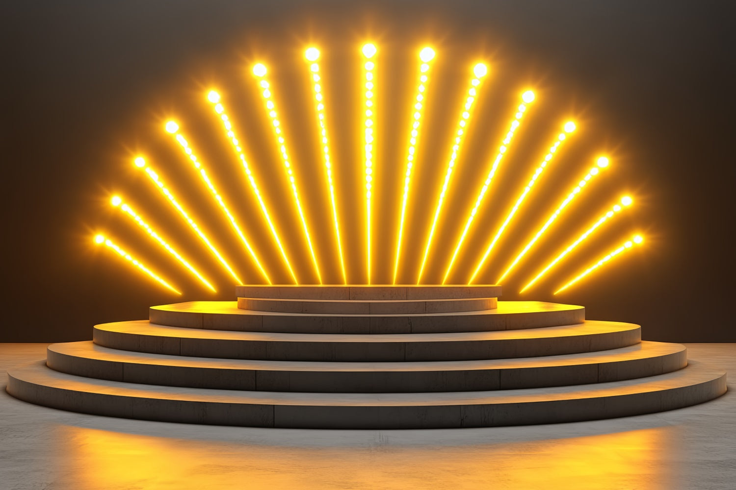 Stage Backdrops Golden Spotlight Stage Vintage Backdrop UK CSH5-159