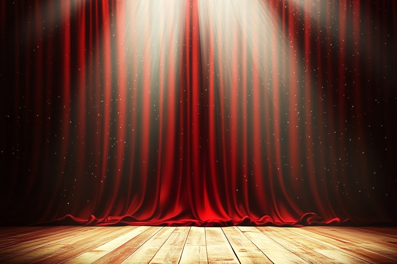 Stage Backdrop Red Curtain Spotlight Drama Backdrop UK CSH5-162