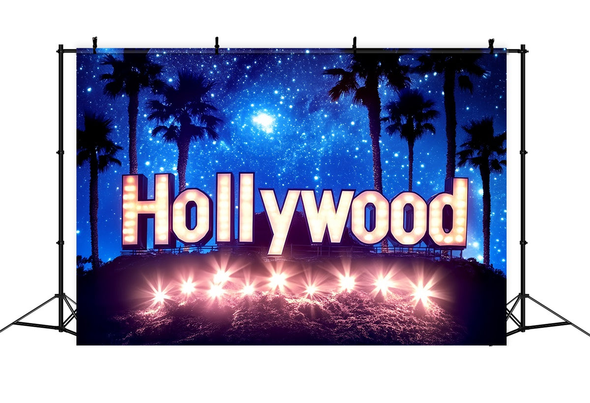 Hollywood Theme Backdrop Starry Sky Premiere Lights Backdrop UK CSH5-165
