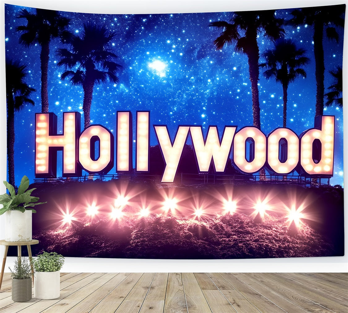 Hollywood Theme Backdrop Starry Sky Premiere Lights Backdrop UK CSH5-165