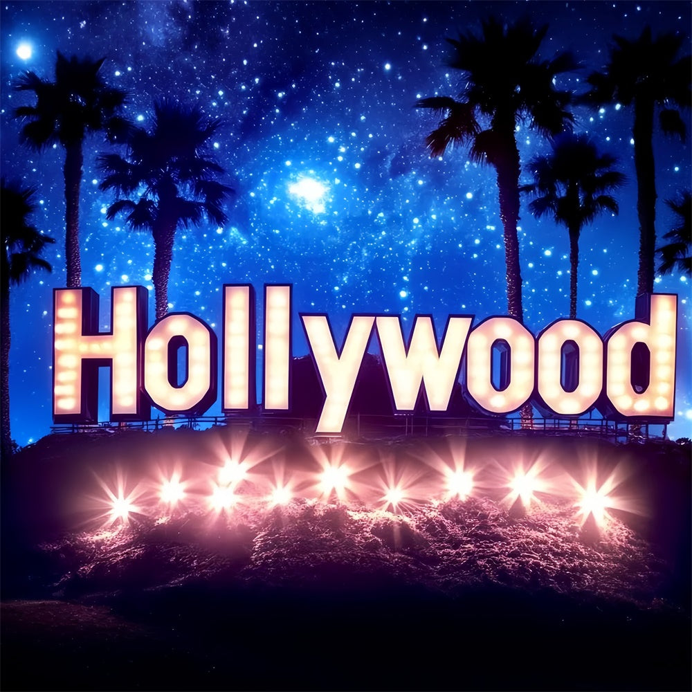Hollywood Theme Backdrop Starry Sky Premiere Lights Backdrop UK CSH5-165