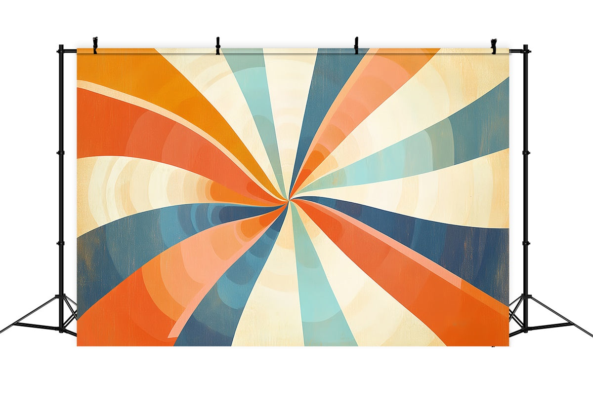70s Backdrop Psychedelic Spin Swirl Vintage Backdrop UK CSH5-174