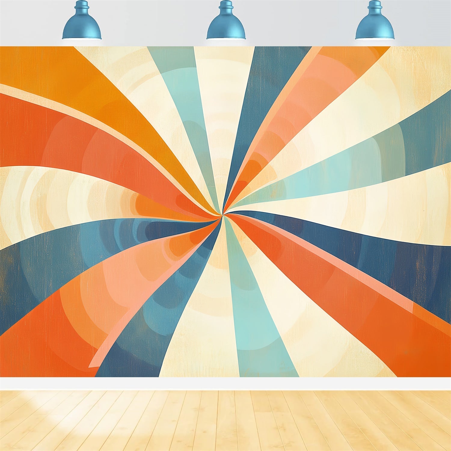 70s Backdrop Psychedelic Spin Swirl Vintage Backdrop UK CSH5-174
