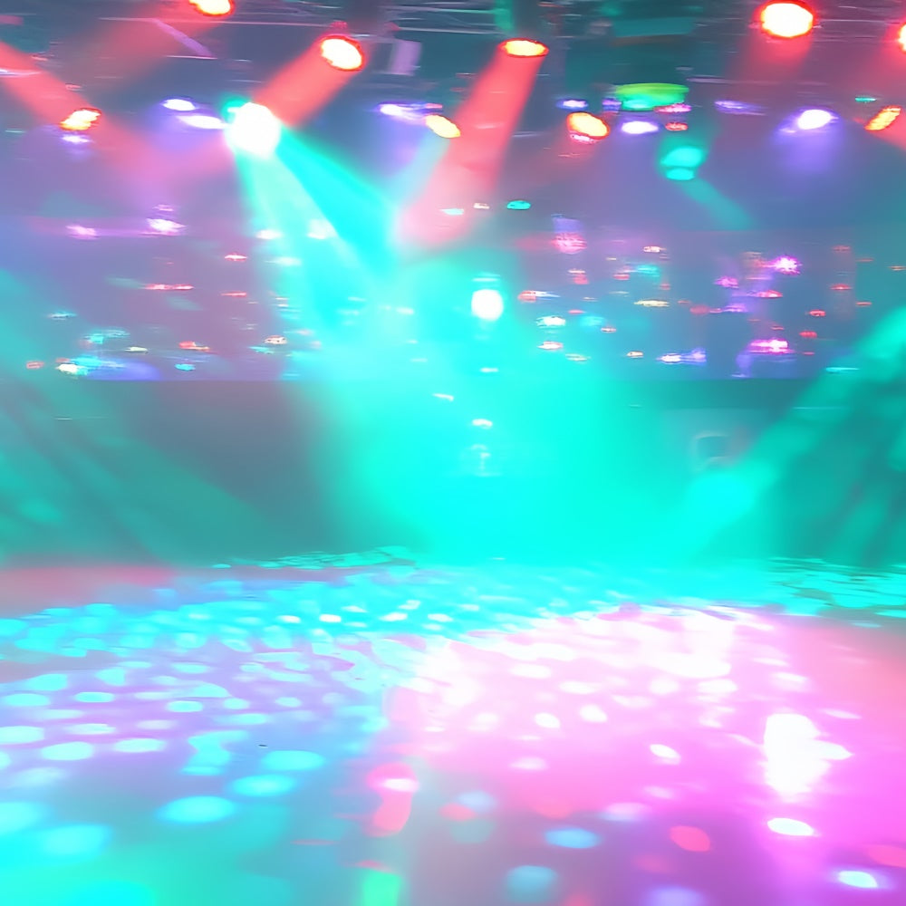 80's Backdrop Psychedelic Dancefloor Glow Backdrop UK CSH5-181