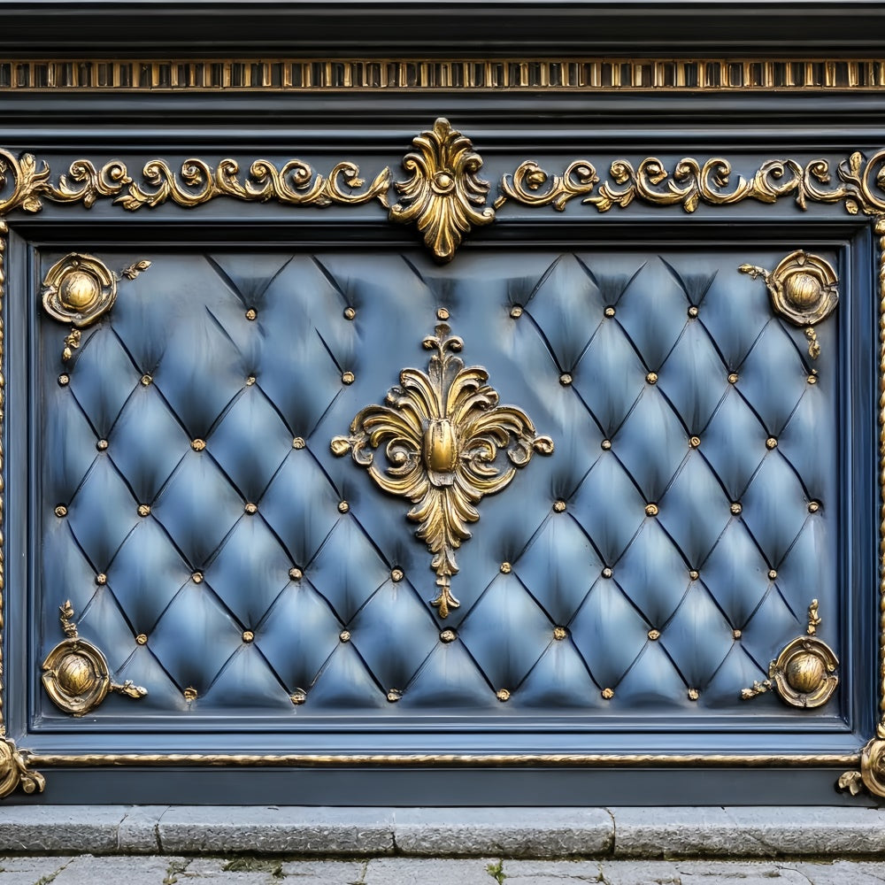 Fathers Day Photo Backdrop Regal Blue Leather Backdrop UK CSH5-26