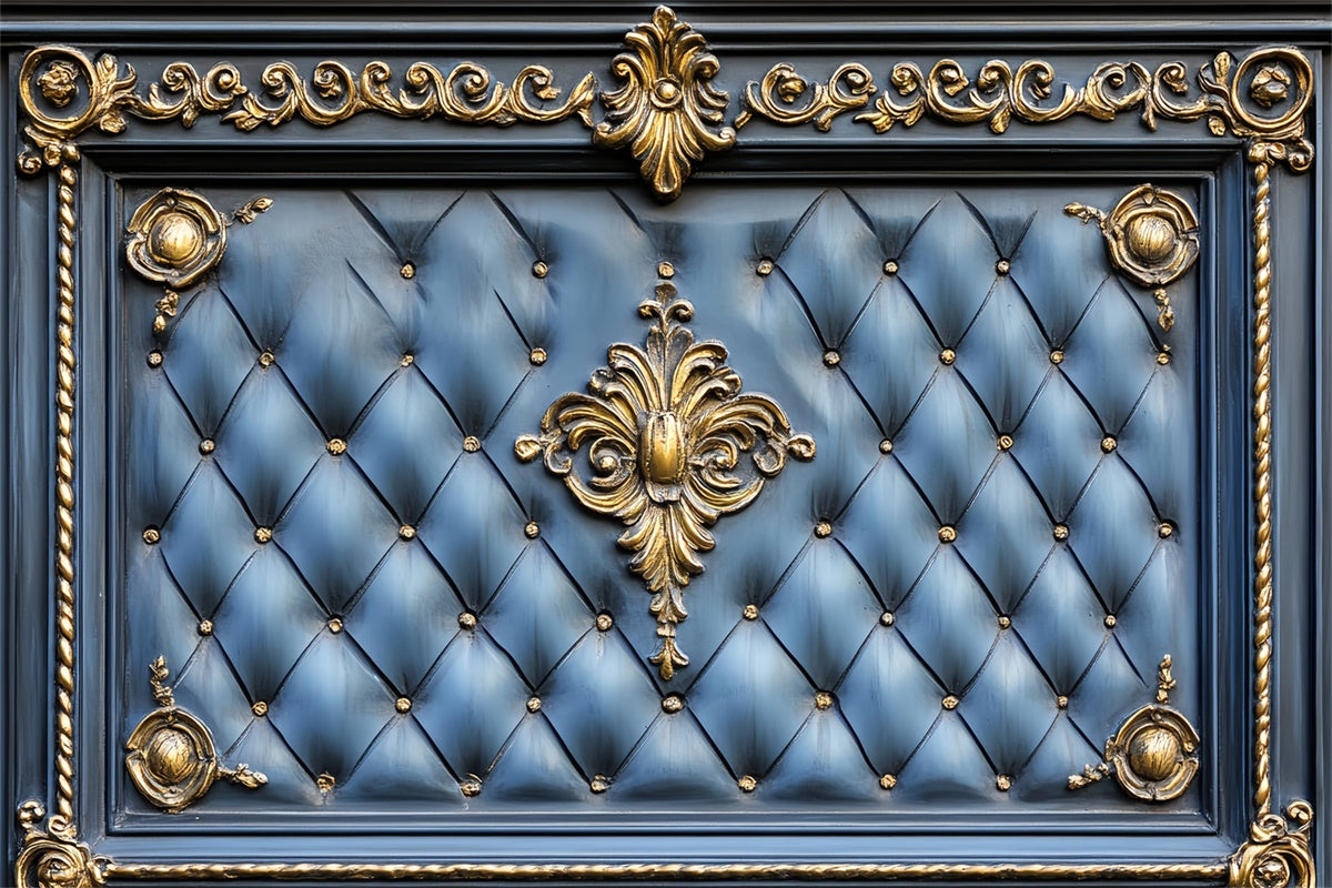 Fathers Day Photo Backdrop Regal Blue Leather Backdrop UK CSH5-26