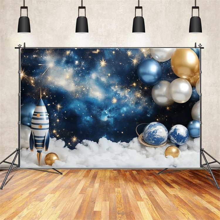 Newborn Photography Backdrop Galaxy Explorer Baby Backdrop UK CSH5-264